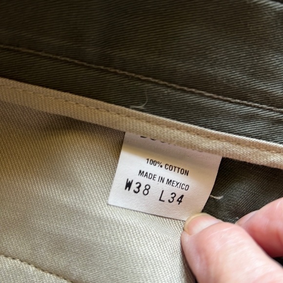DOCKERS MENS ODYSSEY TWILL PANTS IN SZ 38 x 34…NEW WITHOUT TAGS…OLIVE GREEN!!! - Picture 3 of 6